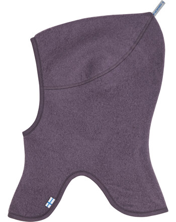 Finkid Schlupfmütze/Balaclava LUOLA aus Wollfleece- Black Plum