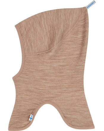 Finkid Schlupfmütze/Balaclava LUOLA SOFT aus Wolle & Baumwolle - Camel