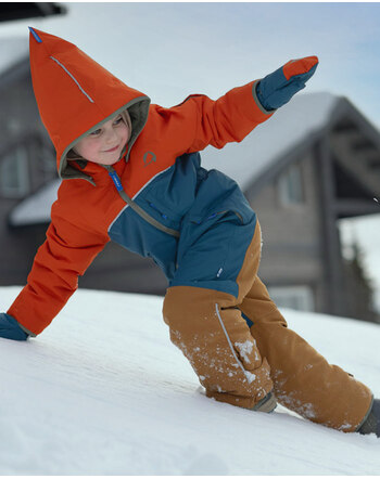 Finkid Schneeanzug/-Overall 'Vilkas Snow' extra warm ❄ - Orangeade/Vetiver