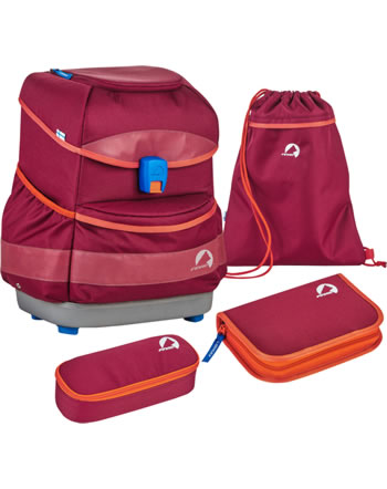 Finkid School Backpack BUDDY beet red/chili