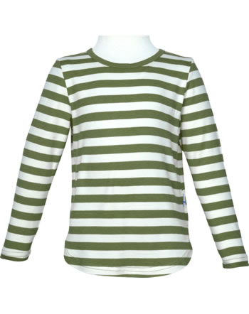 Finkid Shirt en bambou jersey MERISILLI bronze green/offwhite 1532019-333406