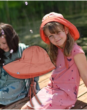 Finkid Summer Hat Sou' Wester RANTA SPORT UPF 50+ - Terra Cotta/Fox