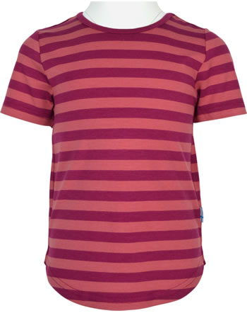 Finkid T-Shirt aus Bambusjersey Kurzarm MAALARI beet red/rose