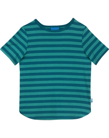 Finkid T-Shirt MAALARI made of bamboo jersey - Ocean/Deep Jungle