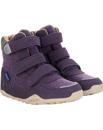 Finkid Winter-Barfußschuhe mit Reißverschluss ILVES - Plum