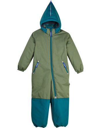 Finkid Overall d´hiver TURVA ICE bronze green/deep teal 1212013-333330