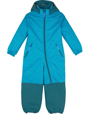 Finkid Overall d´hiver TURVA ICE mosaic/deep teal