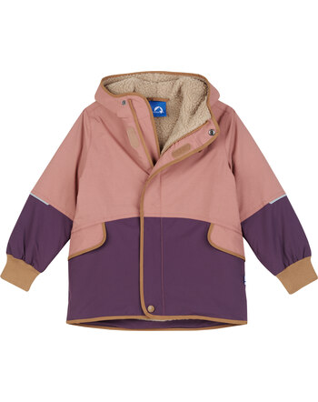 Finkid Winterjacke mit Teddyfutter MOSKA MUKKA - Peach/Almond