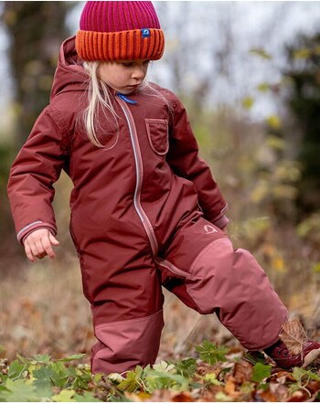 Finkid Winteroverall PIKKU WINTER SPORT extra warm ❄ - Cranberry/Cedar