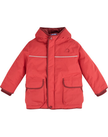 Finkid Winterparka 'Talvi Sport' mit Schneefang - Lava/Cranberry