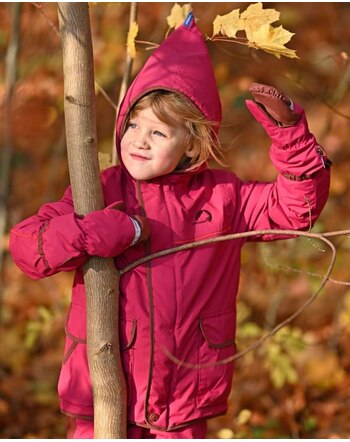 Finkid Winterparka mit Schneefang TALVI SPORT - Raspberry/Sable