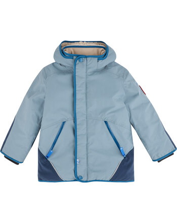 Finkid Winterparka 'Talvinen Husky' aus winterfestem Material - Cloud/Deep Water