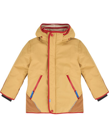Finkid Winterparka 'Talvinen Husky' aus winterfestem Material - Ochre/Lava