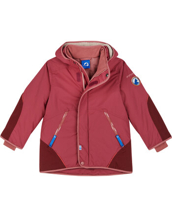 Finkid Winterparka TALVINEN HUSKY - Berry/Cedar