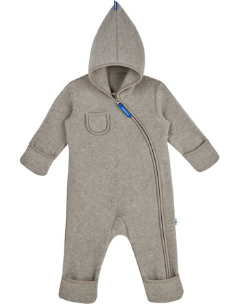 Finkid Wollfleece-Overall mit Reißverschluss PUKU WOOL - Timber Wolf