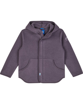 Finkid Wollfleecejacke Zip In LUONTEVA - Black Plum