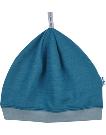 Finkid Wolljersey Mütze HITTI SPORT seaport/smoke blue