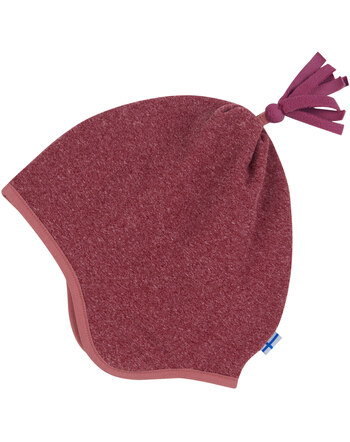 Finkid Zwergenmütze mit Bommel TIPU KNIT - Cranberry