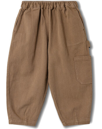 Fliink Barrel-Fit-Cargohose 'Duna' aus 100 % Baumwolle - Pine Bark