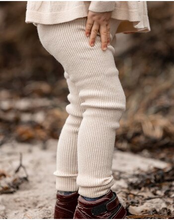 Fliink Strick-Leggings 'Benna' aus 50% Viskose - Sandshell
