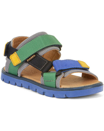 Froddo Kids-Sandals KE FLASH made of textil - Blue/Green
