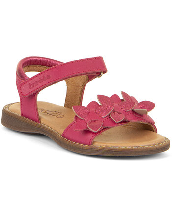Froddo Kids-Sandals LORE FLOWERS made of leather - Kitty Red