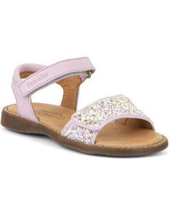 Froddo Kids-Sandals LORE SPARKLE made of leather - White/Pink