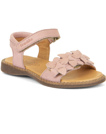 Froddo Sandale 'Lorine Flowers' mit Klettverschlüssen aus Leder - Pink 🌺

