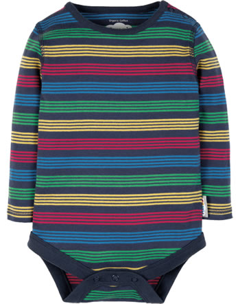 Frugi Baby bodysuit TOBERMORY rainbow stripe