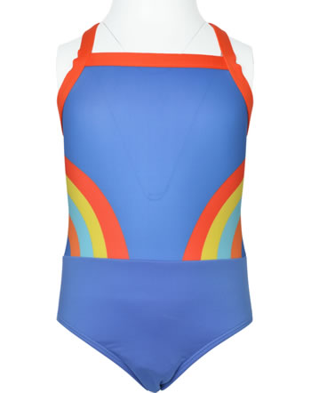 Frugi Swim suit THEA RAINBOW cobalt rainbows SWS212CRW