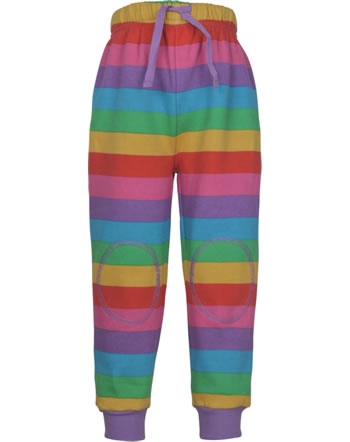 Frugi Pantalon SNUGGLE foxglove rainbow stripe