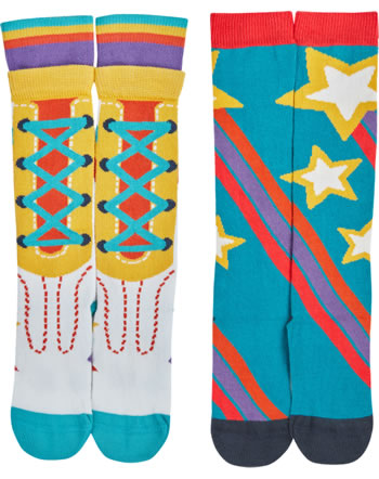 Frugi Chaussettes 2 pièces HYGGE HIGH KNEE SOCKS shoe/ stars