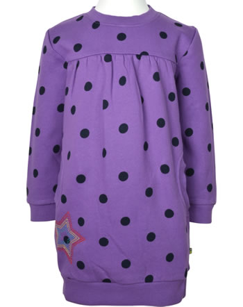 Frugi Dress long sleeve JESSICA purple spots