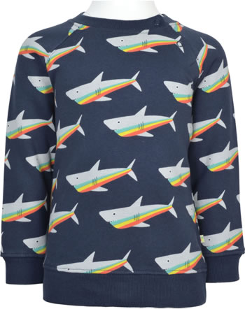 Frugi Sweatshirt REX JUMPER indigo rainbow sharks JUS206IRH GOTS