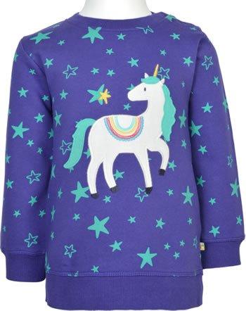 Frugi Sweatshirt SAMMY mussel cosmic star unicorn JUS207MSW GOTS