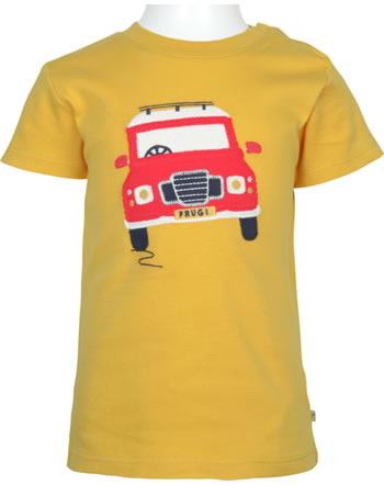 Frugi Shirt manches courtes SCOUT APPLIQUE bumblebee vehicle TTS243BAZ GOTS