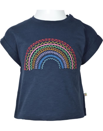 Frugi T-Shirt Kurzarm SOPHIA indigo rainbow TTS237IRB
