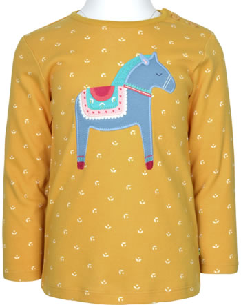 Frugi Shirt long sleeve BUTTON APPLIQUE TOP floral ditsy/horse