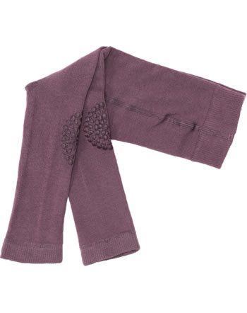 Crawling leggings made from organic cotton misty plum