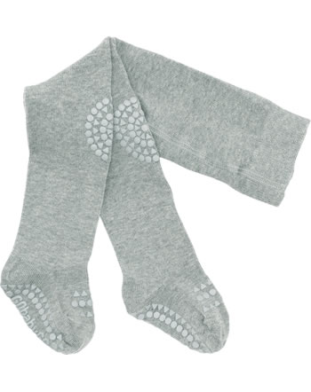 GoBabyGo Crawling tights made from organic cotton grey melange 