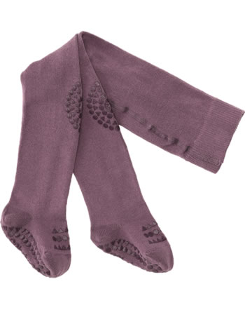 GoBabyGo Crawling tights made from organic cotton misty plum
