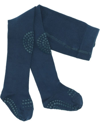 GoBabyGo Crawling tights made from organic cotton navy blue