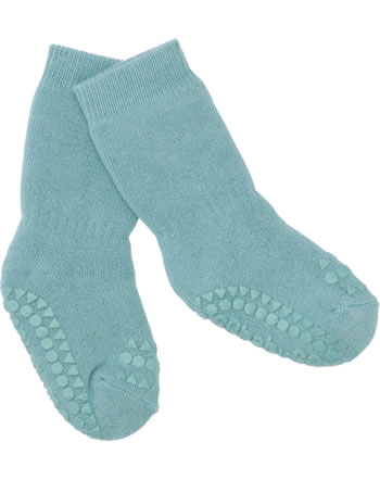 GoBabyGo Non-slip socks made from organic cotton dusty blue