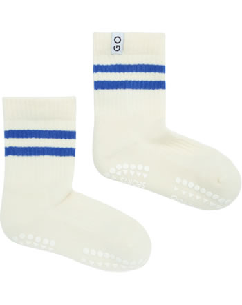 GoBabyGo Non-slip sports socks made from organic cotton blue