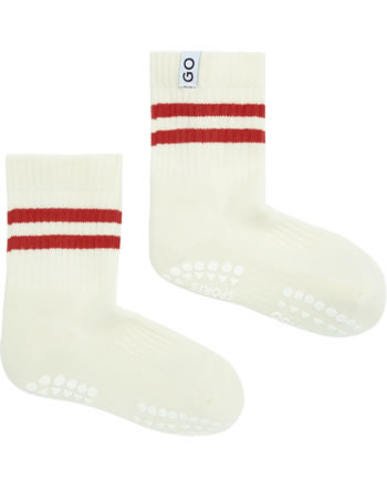 GoBabyGo Non-slip sports socks made from organic cotton red