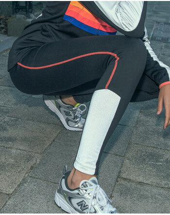 GOFLUO Damen-Sicherheits-Sportleggings 'Work It' - Schwarz
