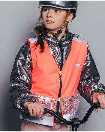 GOFLUO Kinder-Sicherheitsweste/Warnweste 'Gloria' - Coral