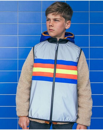 GOFLUO Kinder-Sicherheitsweste/Warnweste 'Jerome' - Grey Reflective