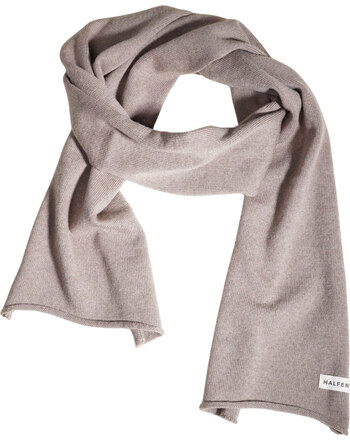 Halfen Strickerei Damen-Schal aus Merinowolle - Nuss