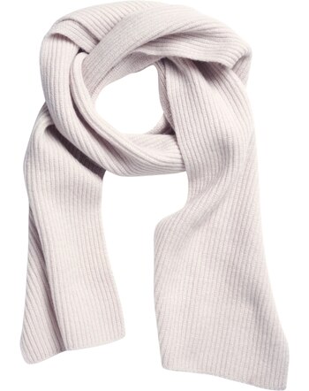 Halfen Strickerei Struktur-Schal 200cm x 40cm aus Merinowolle/Cashmere - Beige